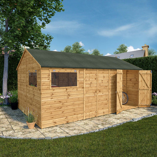 Mercia 16 x 10 Premium Shiplap Reverse Apex Workshop