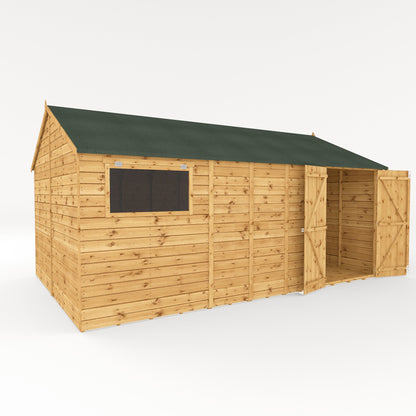 Mercia 16 x 10 Premium Shiplap Reverse Apex Workshop