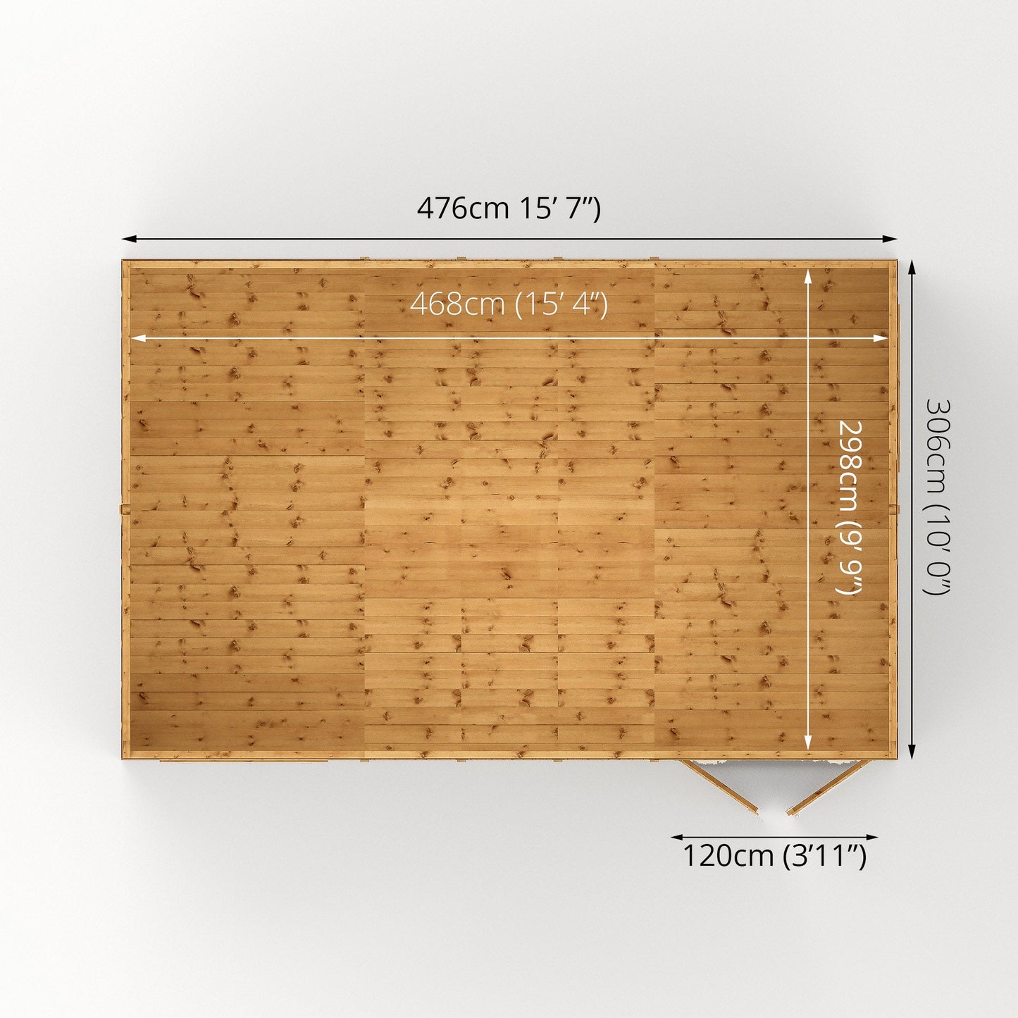 Mercia 16 x 10 Premium Shiplap Reverse Apex Workshop