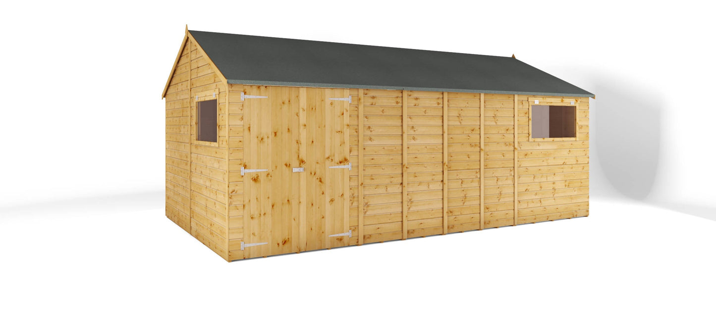 Mercia 18 x 10 Premium Shiplap Reverse Apex Workshop