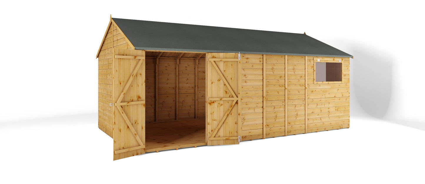 Mercia 18 x 10 Premium Shiplap Reverse Apex Workshop