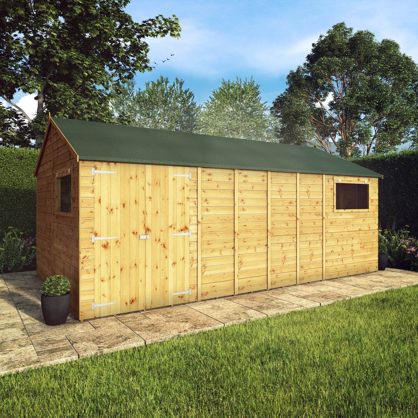 Mercia 18 x 10 Premium Shiplap Reverse Apex Workshop