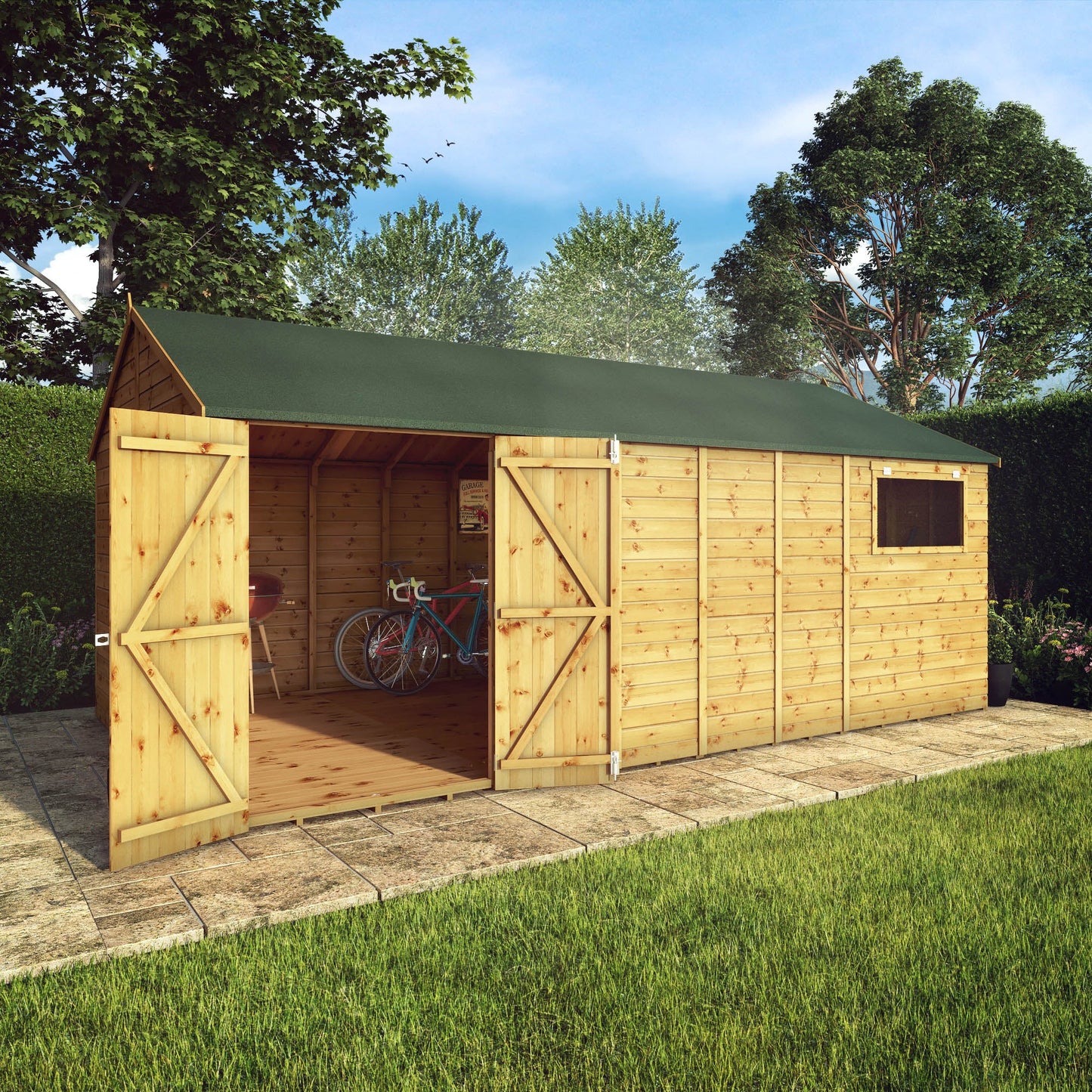 Mercia 18 x 10 Premium Shiplap Reverse Apex Workshop