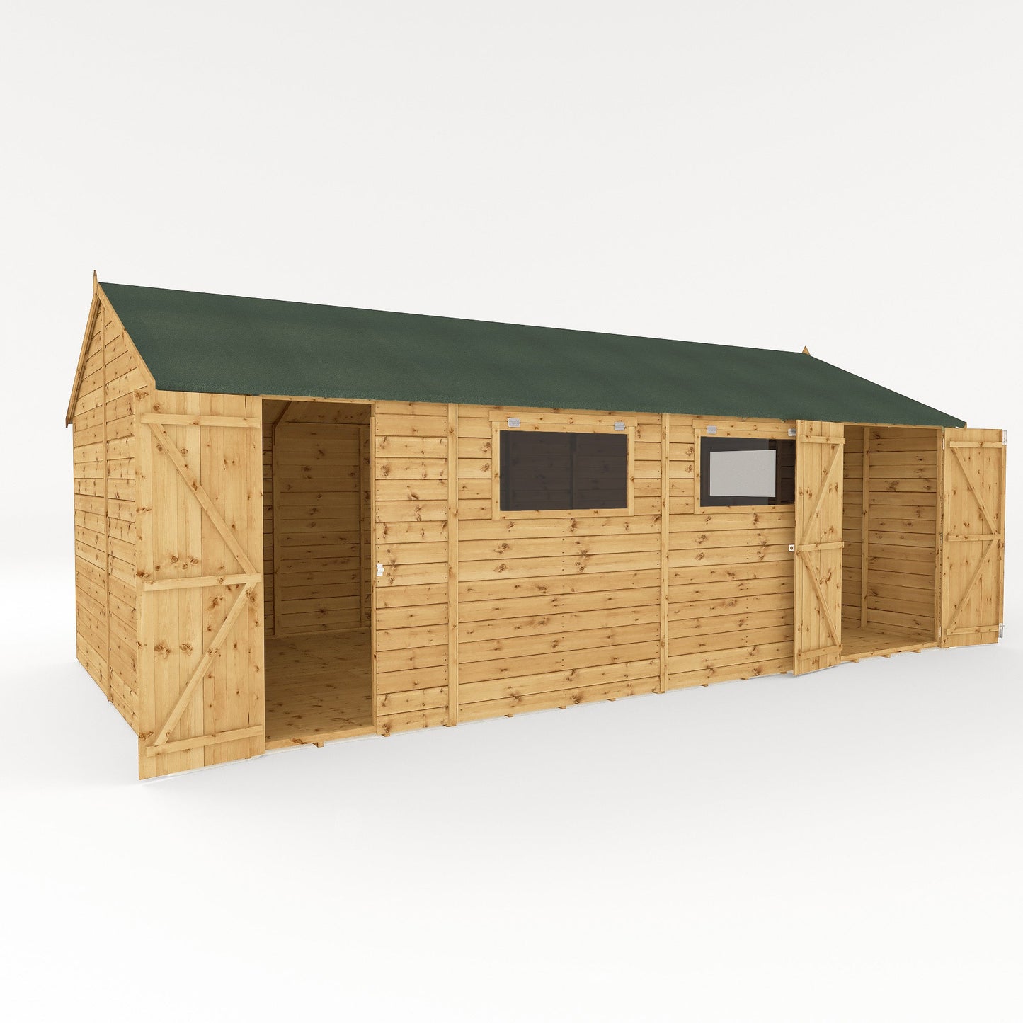 Mercia 20 x 10 Premium Shiplap Reverse Apex Workshop