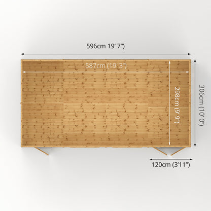 Mercia 20 x 10 Premium Shiplap Reverse Apex Workshop