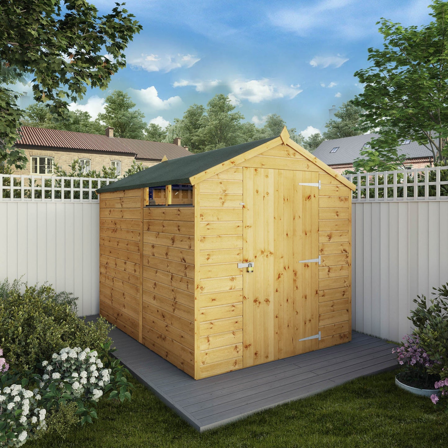 Mercia 8 x 6 Shiplap Security Apex