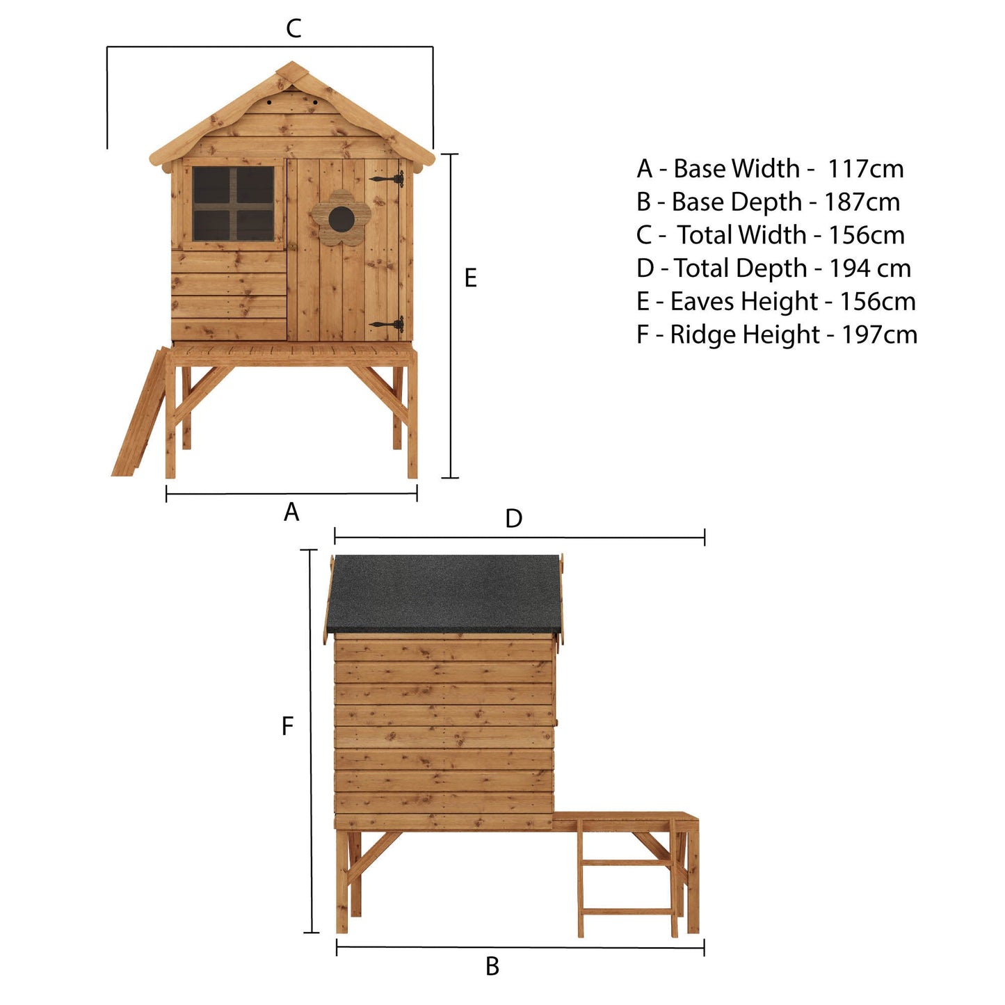 Mercia Snug Playhouse with Tower