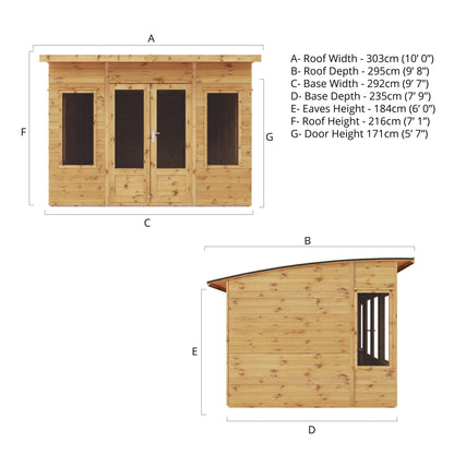 Mercia 10 x 8 Premium Helios Summerhouse