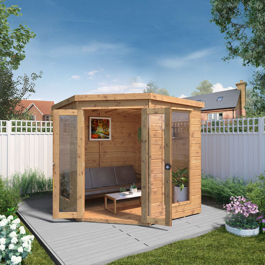 Mercia 7 x 7 Premium Corner Summerhouse