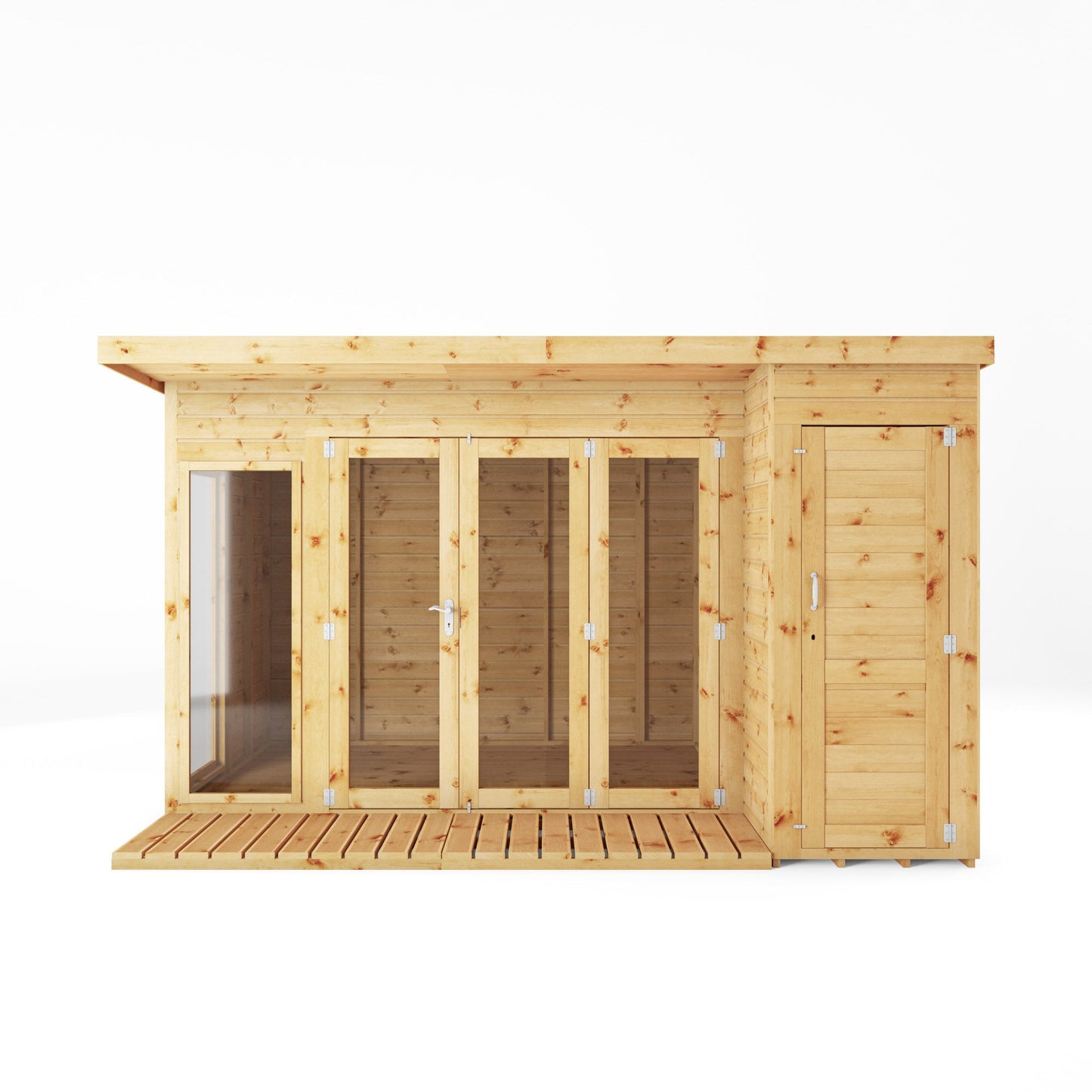 Mercia 12 x 8 Premium Garden Room Summerhouse With Side Shed