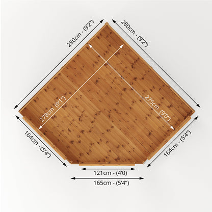 Mercia 9 x 9 Premium Corner Summerhouse