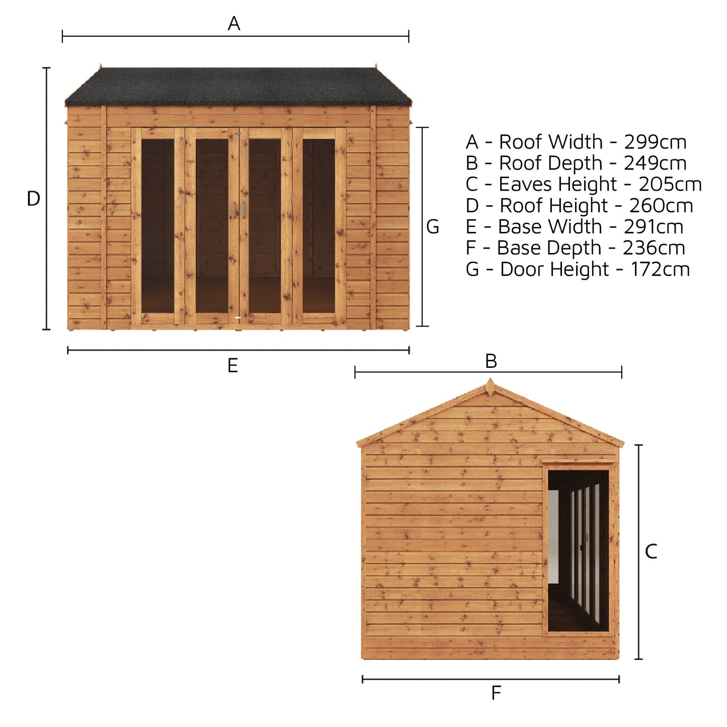 Mercia 10 x 8 Vermont Summerhouse