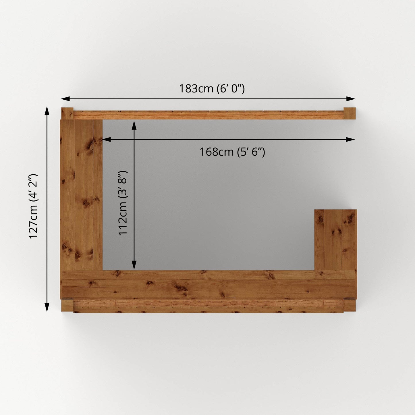 Mercia 6 x 4 Pressure Treated Garden Bar