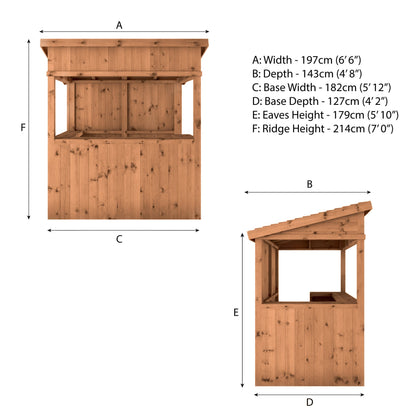 Mercia Premium 6 x 4 Pressure Treated Garden Bar