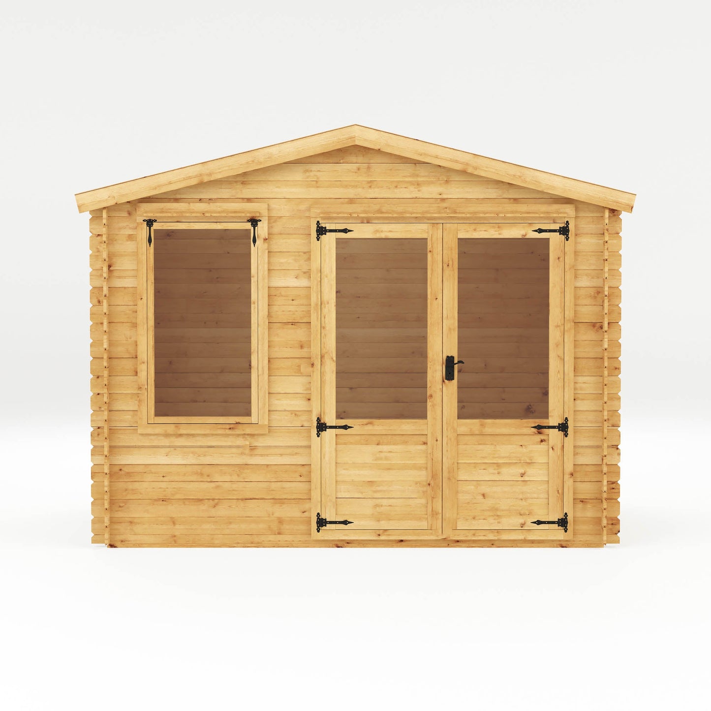 Mercia 2.6m x 3.3m Apex Log Cabin - 19mm