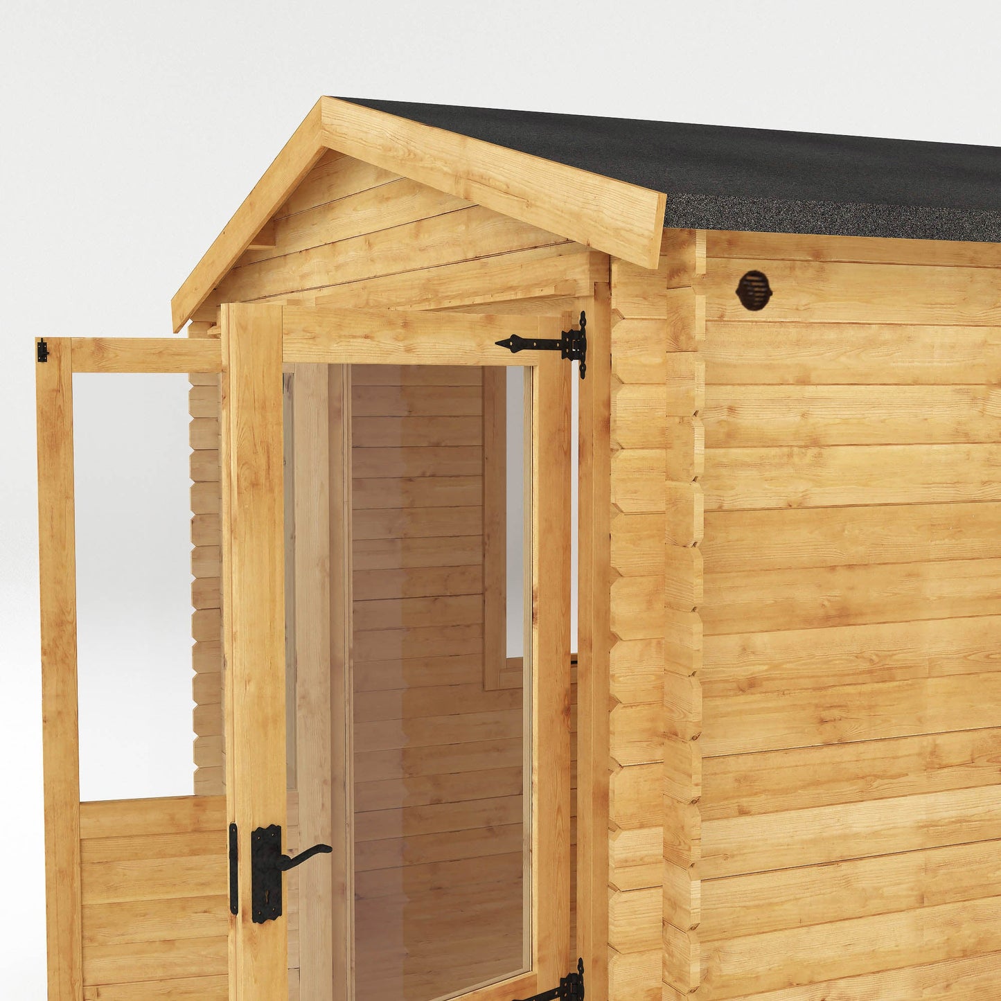 Mercia 3.3m x 3.0m Apex Log Cabin - 19mm