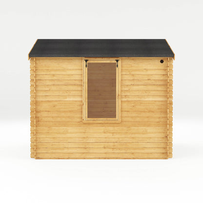 Mercia 3.3m x 3.0m Apex Log Cabin - 19mm