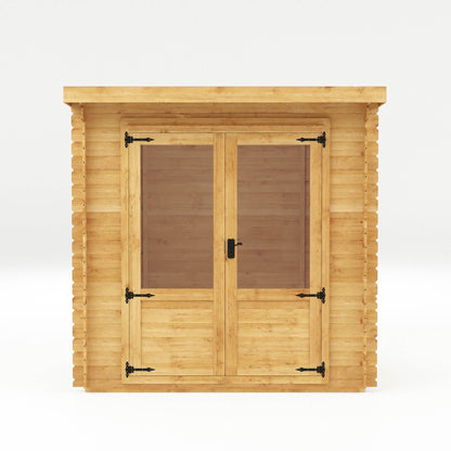 Mercia 2.4m x 2.4m Pent Log Cabin - 19mm