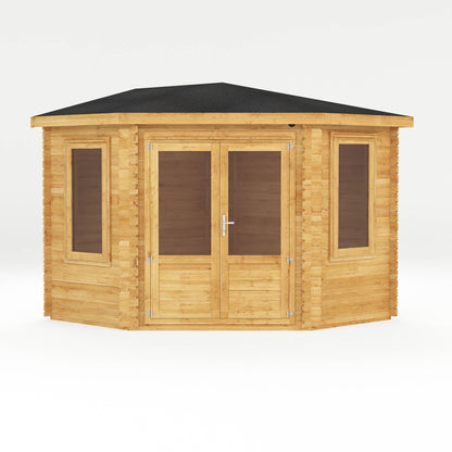 Mercia 3m x 3m Corner Log Cabin - 28mm