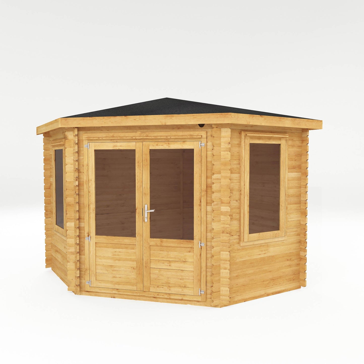 Mercia 3m x 3m Corner Log Cabin - 28mm