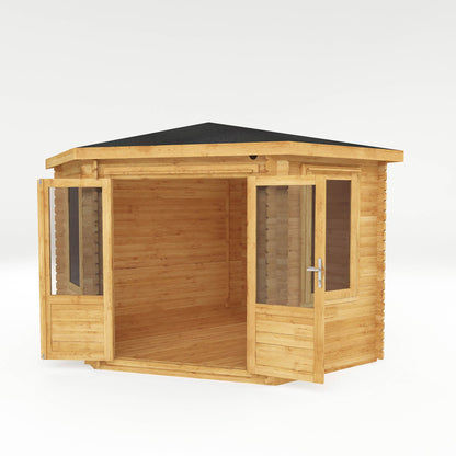 Mercia 3m x 3m Corner Log Cabin - 28mm