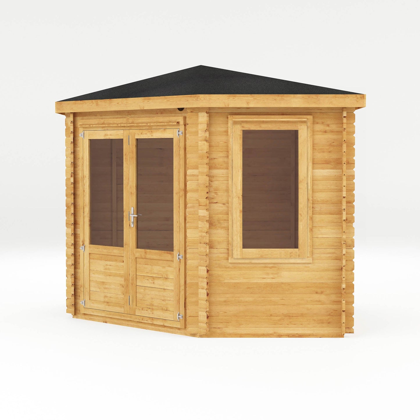 Mercia 3m x 3m Corner Log Cabin - 28mm