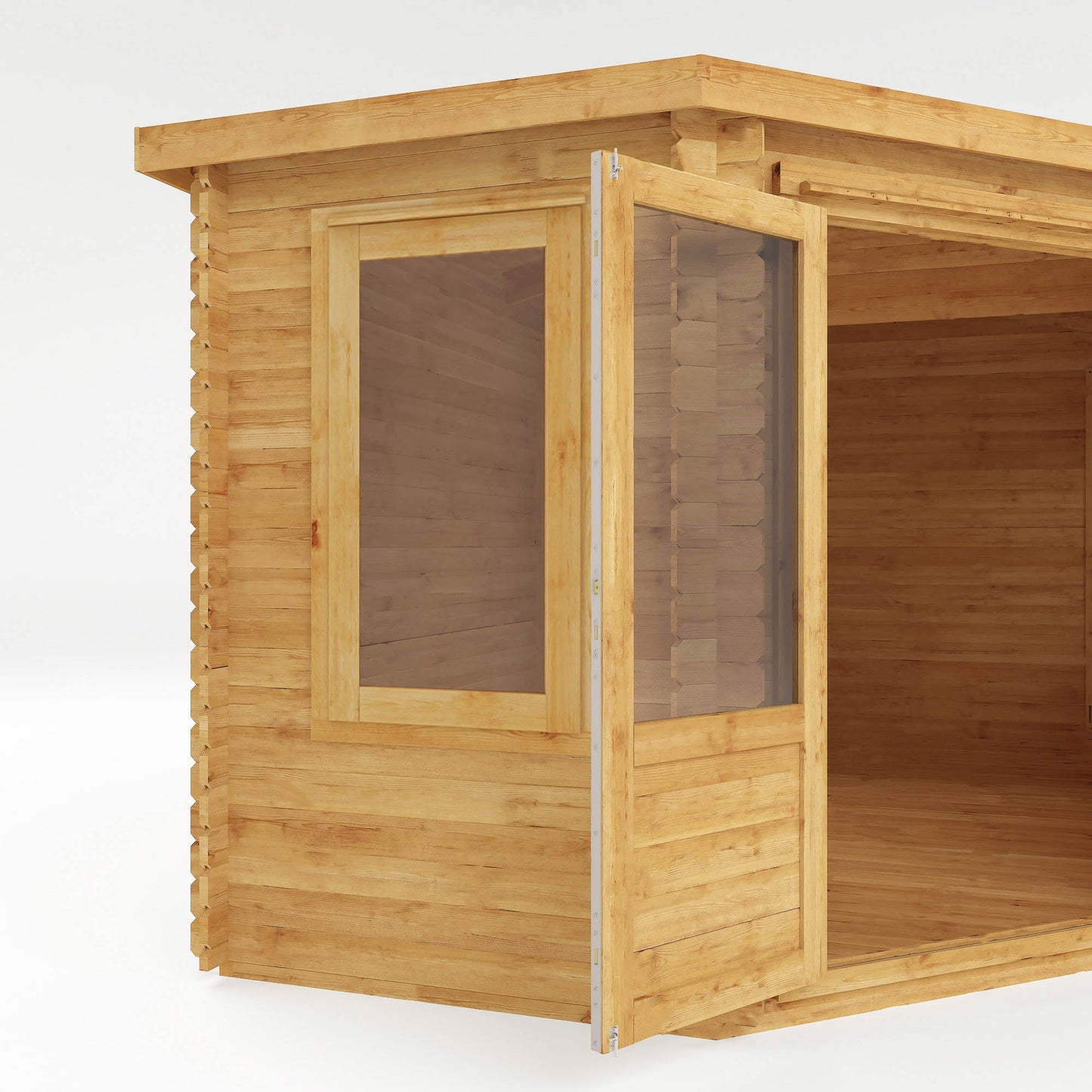 Mercia 5m x 3m Corner Lodge Log Cabin - 28mm