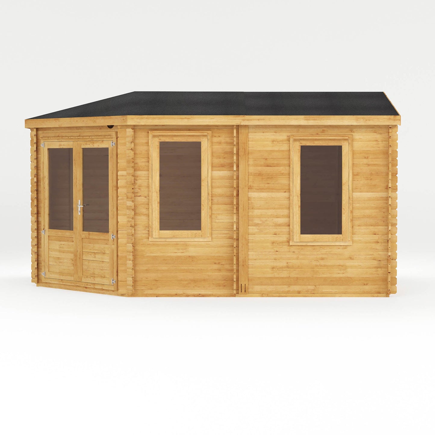 Mercia 5m x 3m Corner Lodge Log Cabin - 28mm