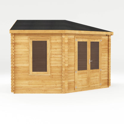 Mercia 4m x 4m Corner Log Cabin - 28mm