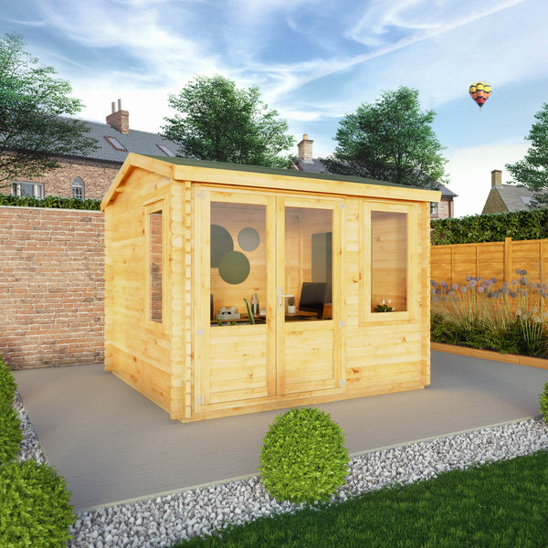 Mercia 3m x 3m Home Office Elite - (28mm - 44mm Logs)