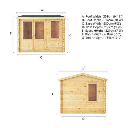 Mercia 3m x 3m Home Office Elite - 28mm