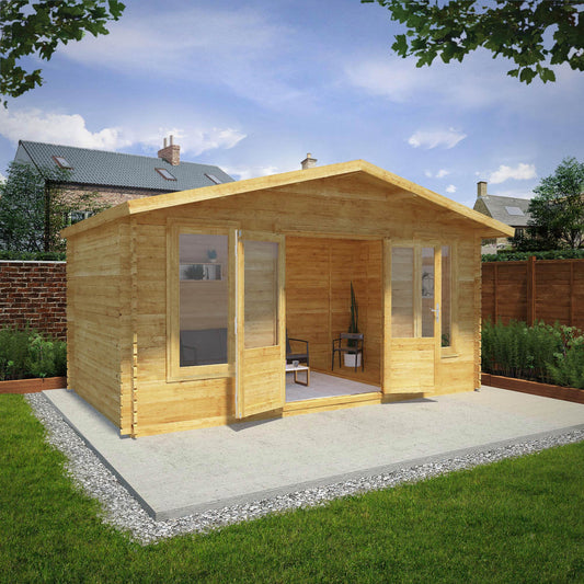 Mercia 5m x 3m Retreat Log Cabin - 34mm