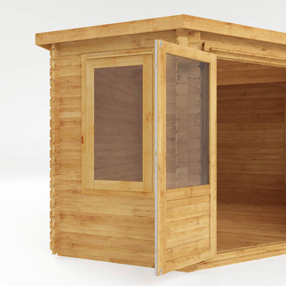 Mercia 5m x 3m Corner Lodge Log Cabin - 34mm