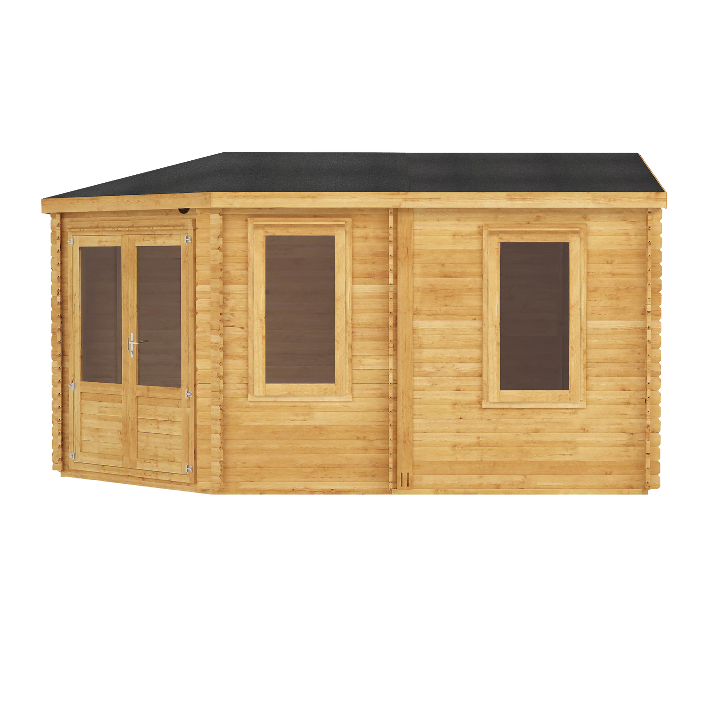 Mercia 5m x 3m Corner Lodge Log Cabin - 44mm