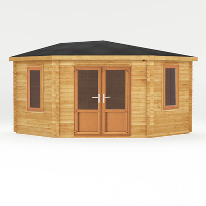 Mercia 4m x 4m Corner Log Cabin - 44mm