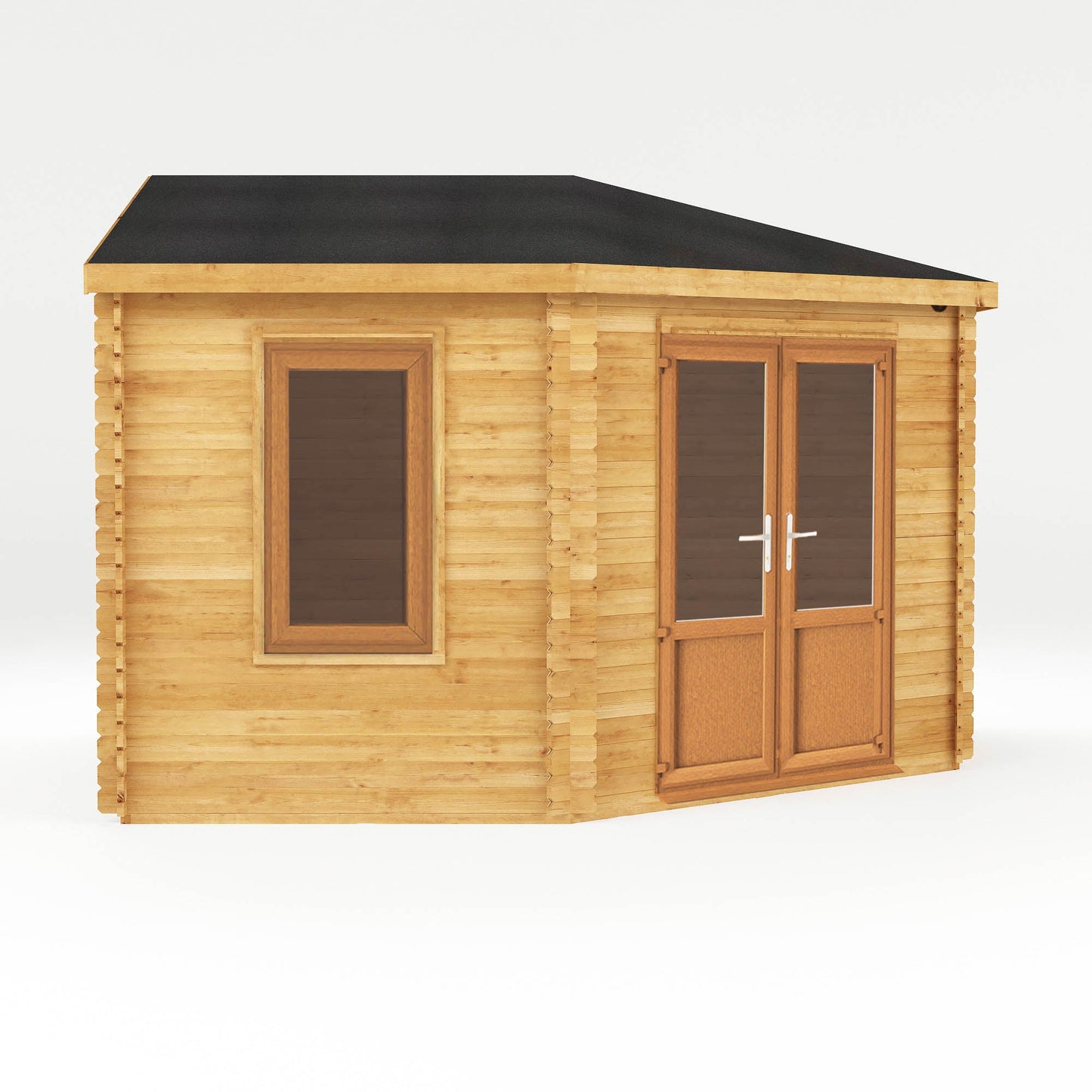 Mercia 4m x 4m Corner Log Cabin - 44mm