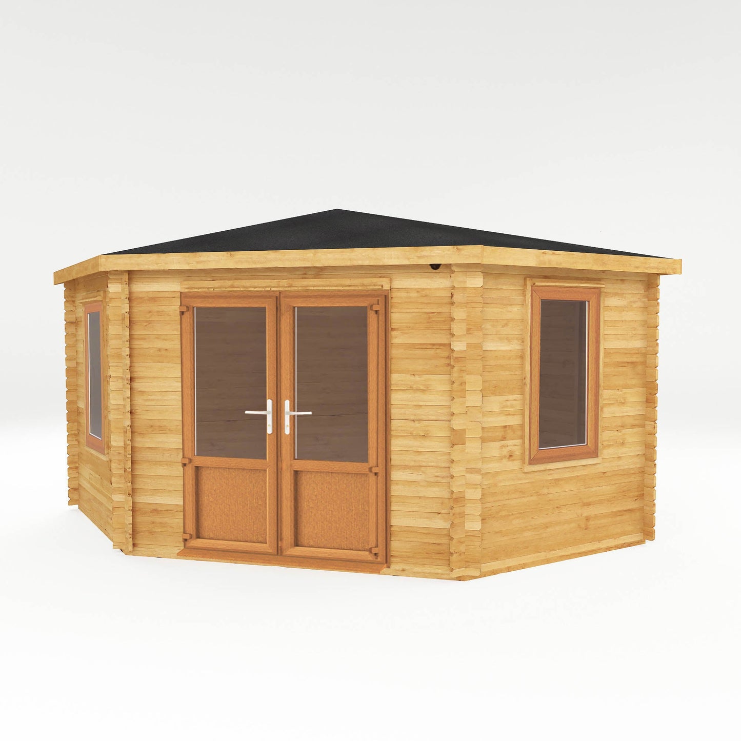 Mercia 4m x 4m Corner Log Cabin - 44mm