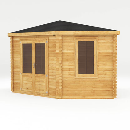 Mercia 4m x 4m Corner Log Cabin - 44mm