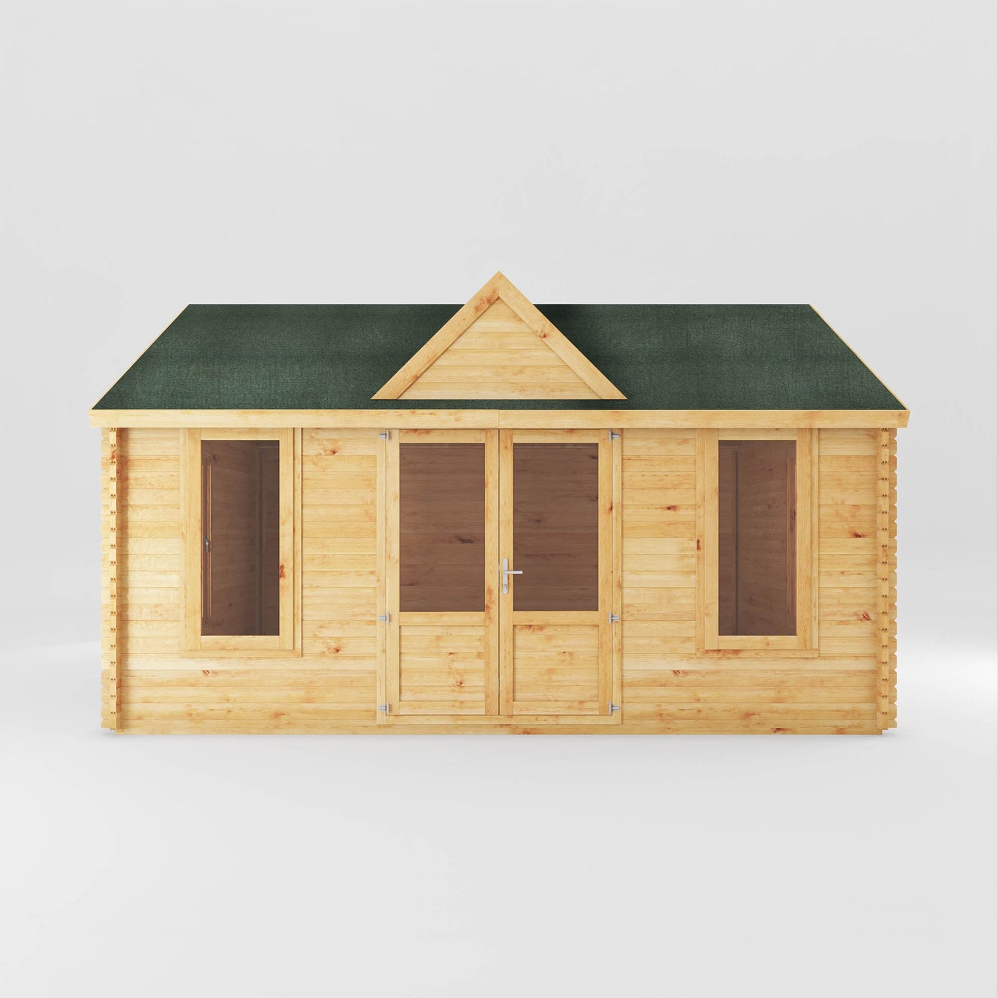 Mercia 5.3m x 4m Clock Tower Log Cabin - 44mm