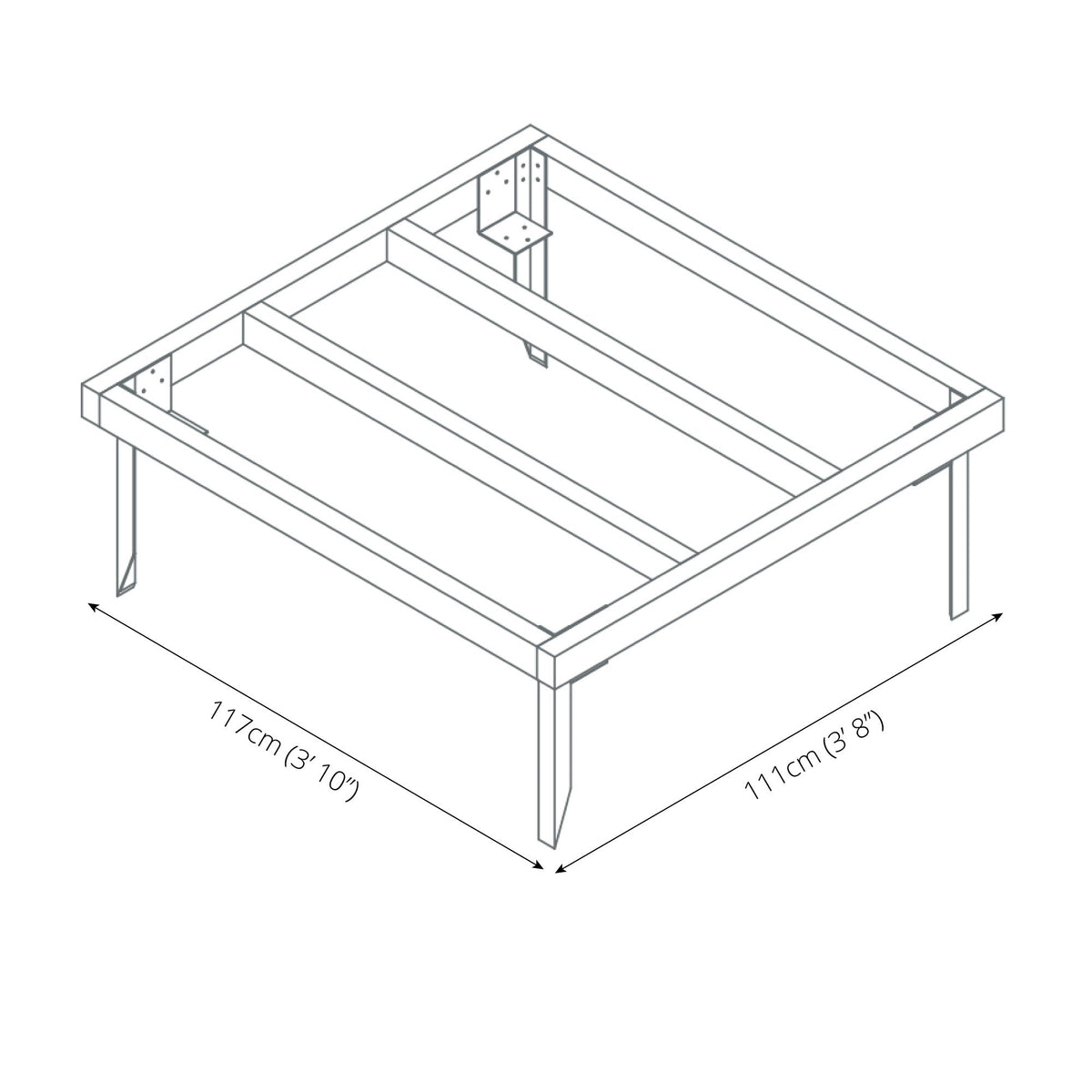 Mercia 4 x 4 Wooden Base