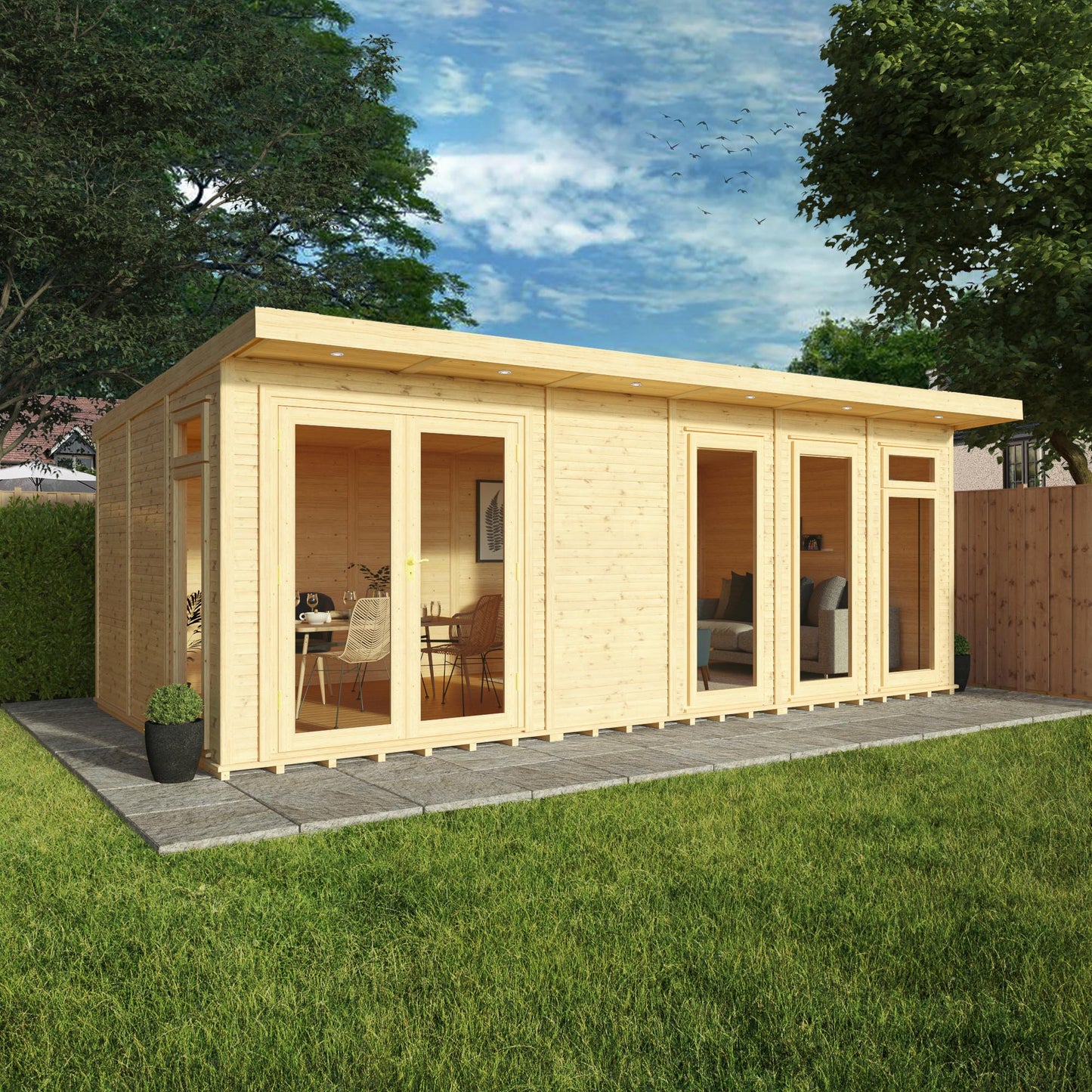 Mercia 6m x 3m(D) Insulated Garden Room