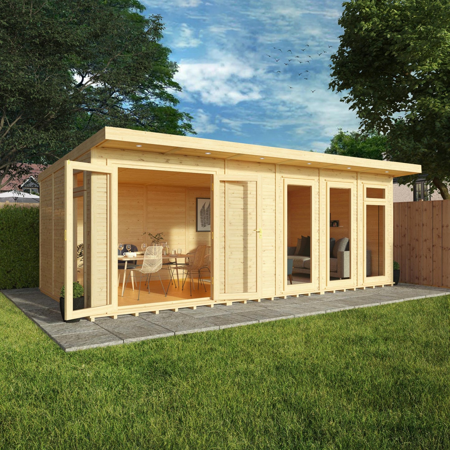 Mercia 6m x 3m(D) Insulated Garden Room