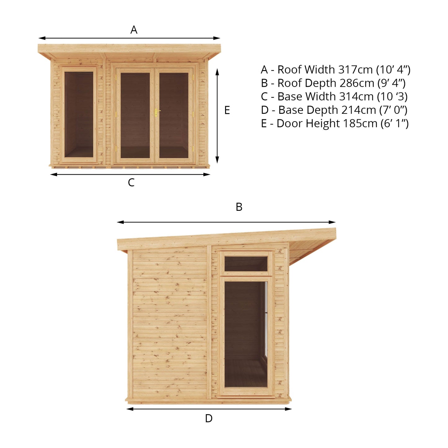 Mercia 3m x 2m(D) Insulated Garden Room