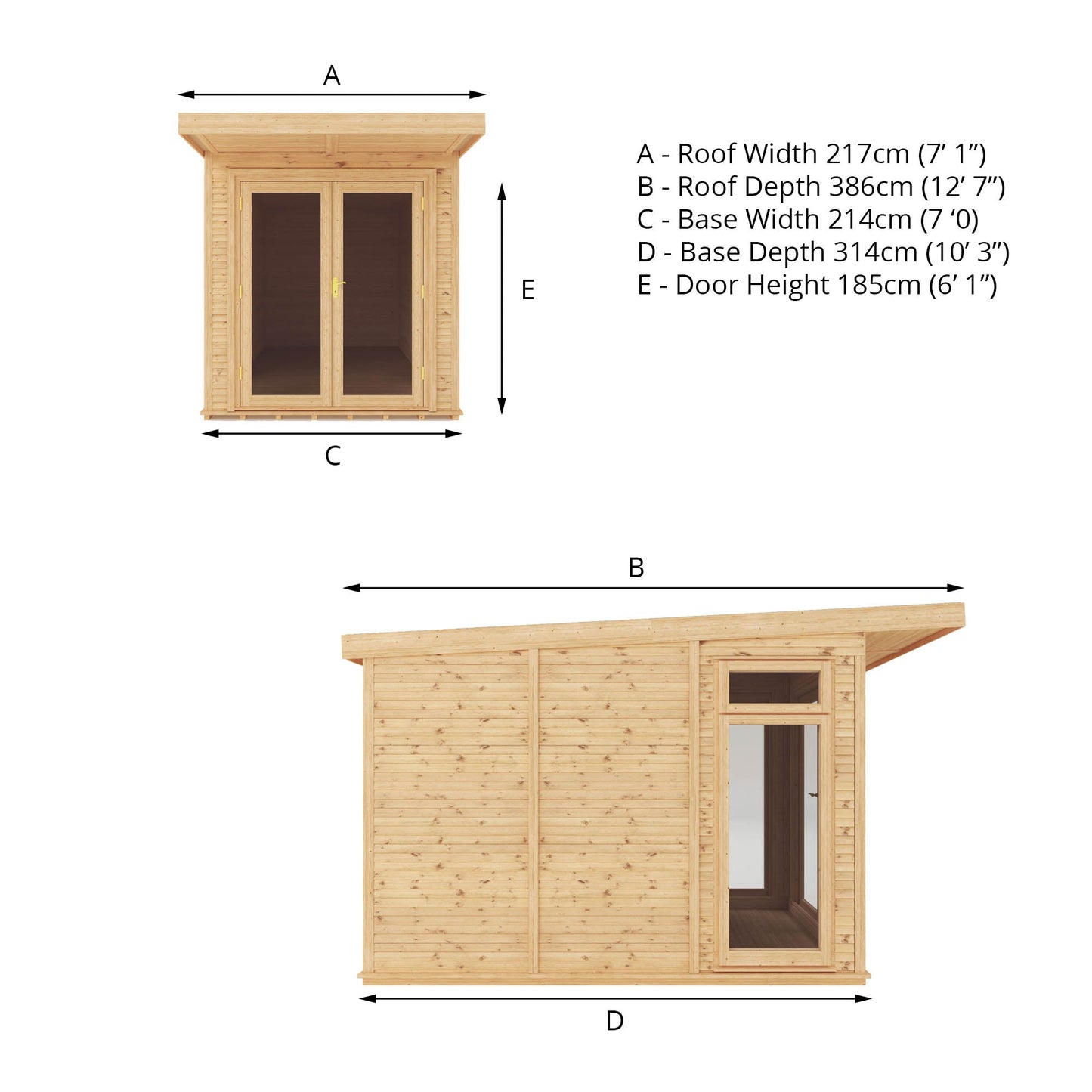 Mercia 2m x 3m(D) Insulated Garden Room