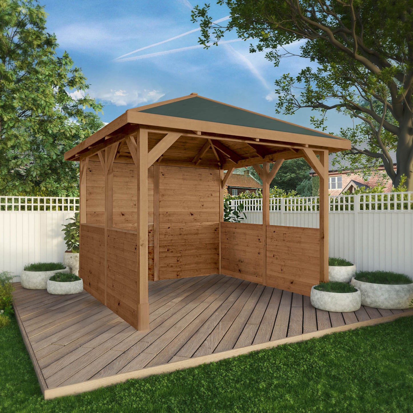 Mercia Hawton 3m x 3m Gazebo With Panels