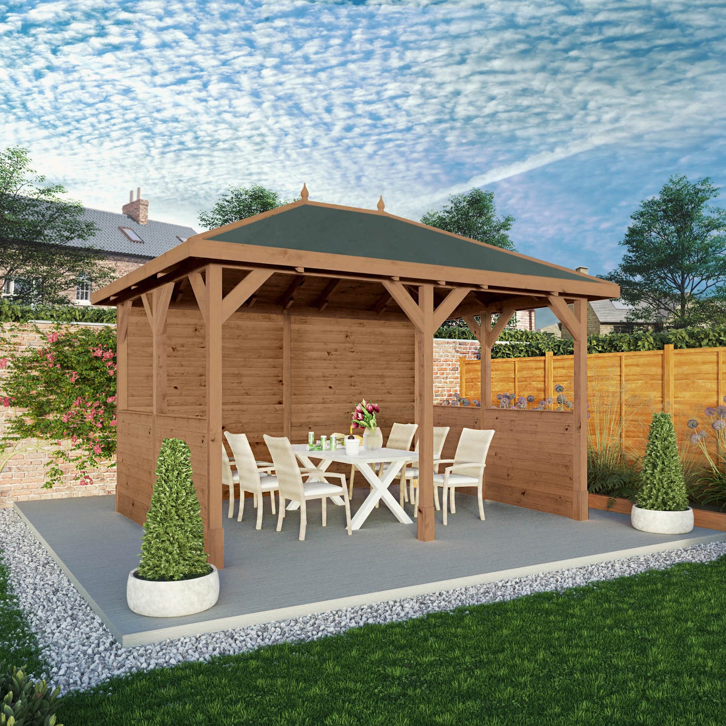 Mercia Hawton 3m x 4m Gazebo With Panels