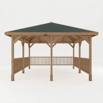 Mercia Sutton 4m x 4m Gazebo With Framed Rails