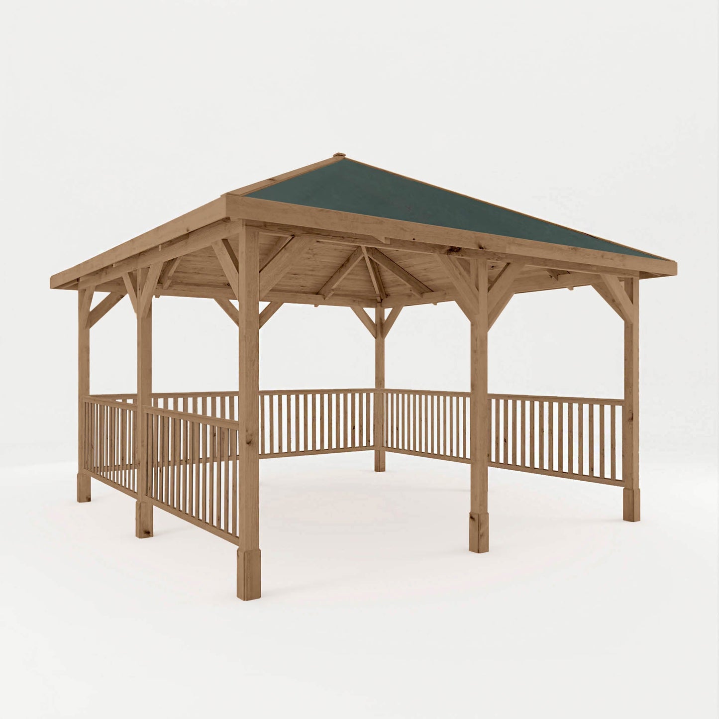 Mercia Sutton 4m x 4m Gazebo With Framed Rails