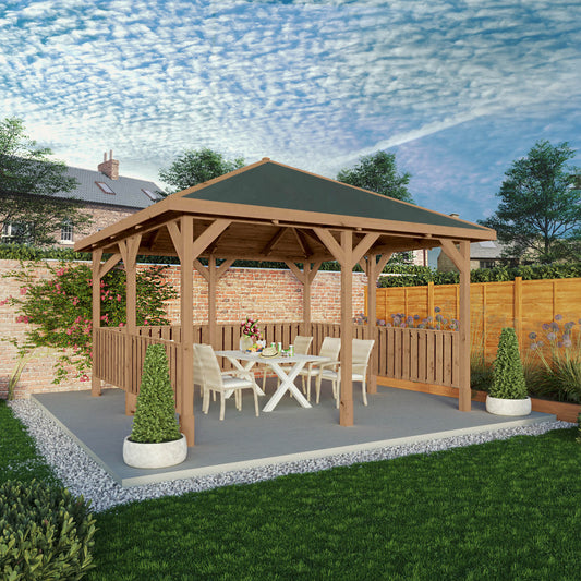 Mercia Thorpe 4m x 4m Gazebo With Vertical Rails