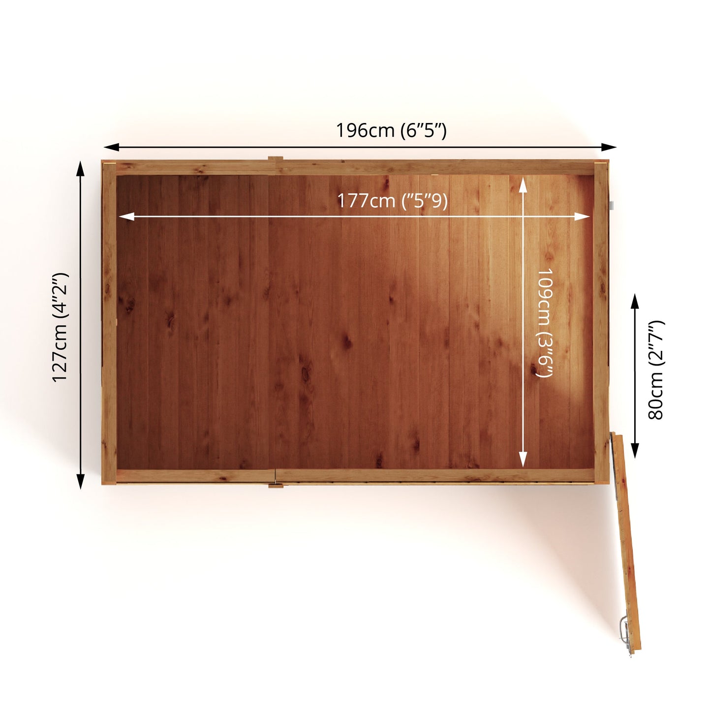 Mercia 6x4 Woodsman Shiplap Pent - Styrene